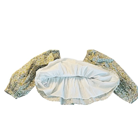 HYACINTH HOUSE Floral Square Neck Women's Cotton Top Size Large - Picture 11 of 13